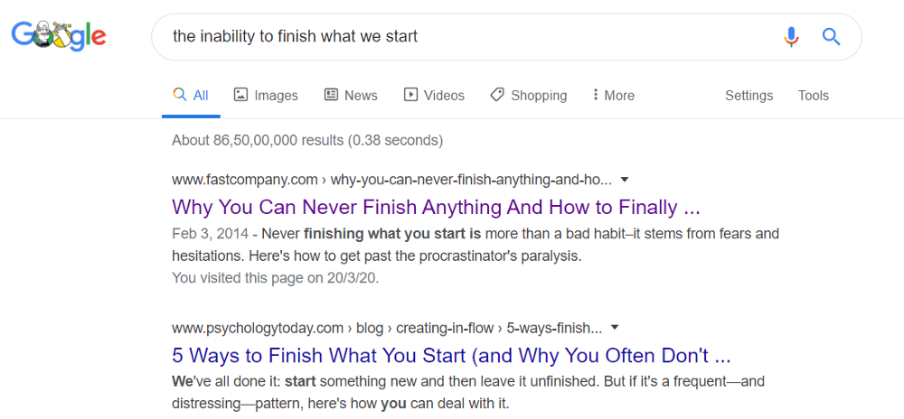inability-to-finish